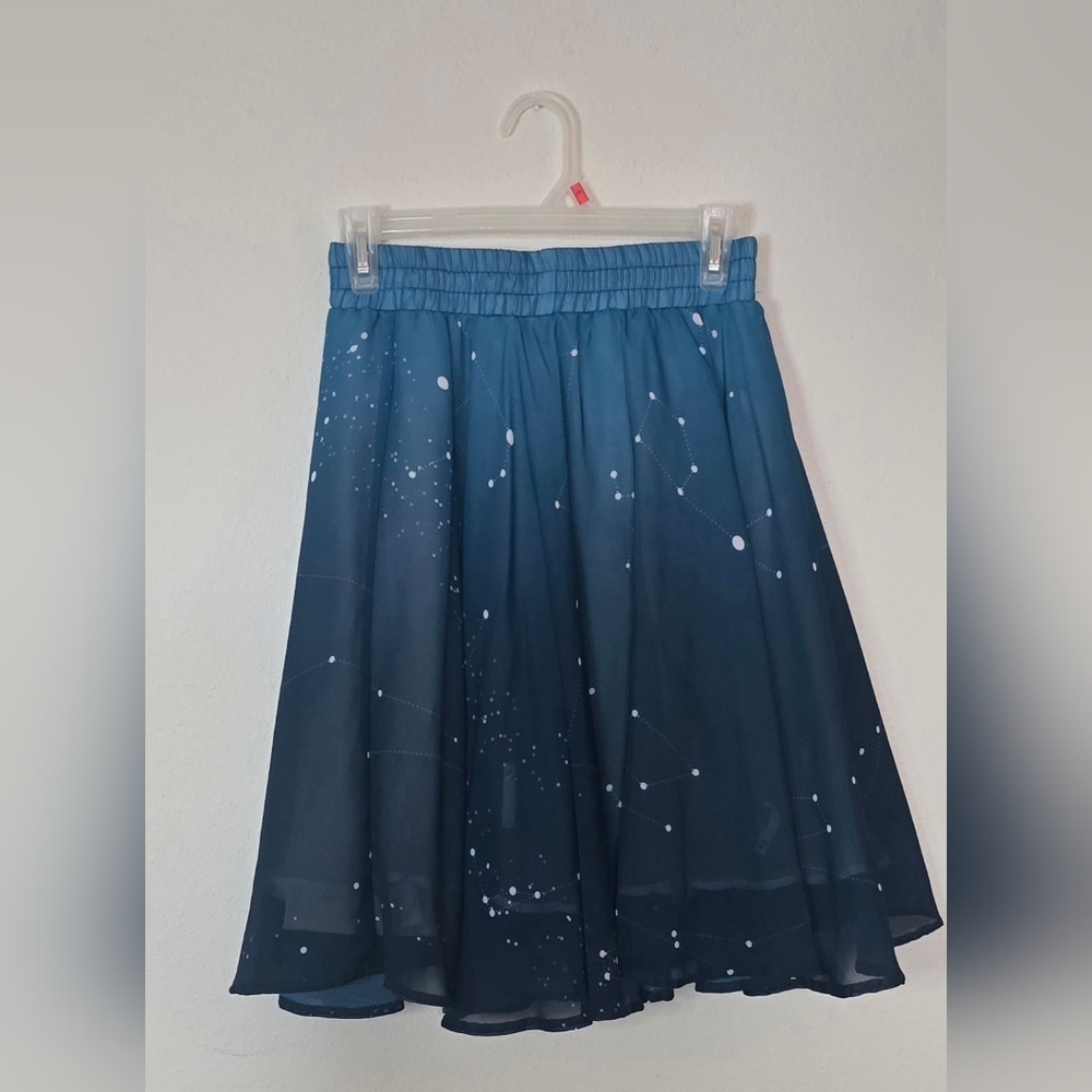 ThinkGeek Constellation Skirt Star Map Geek Skater Skirt Size M